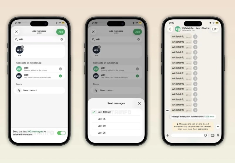 WhatsApp Adds Feature to Share Group Chat History with New Members