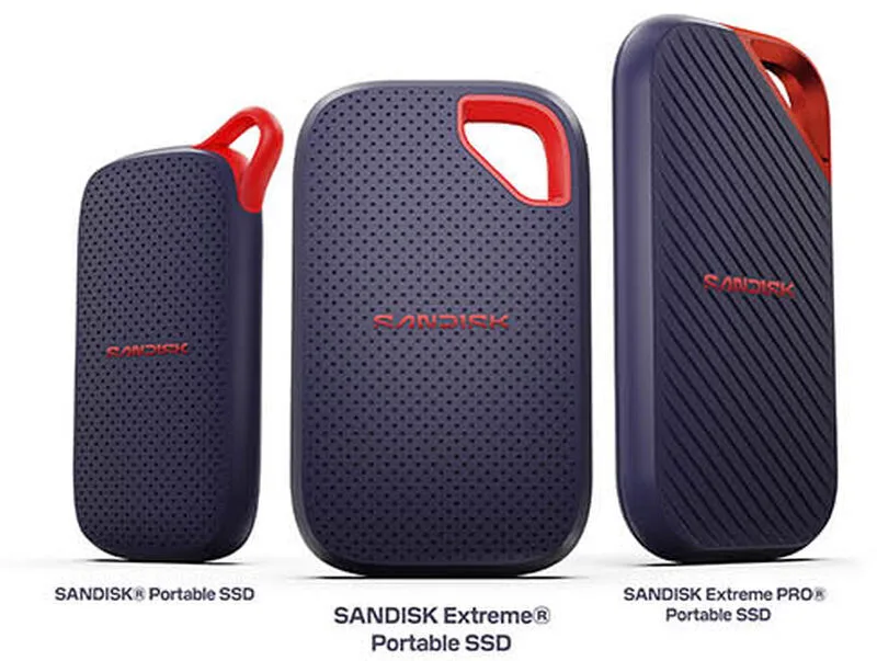 SanDisk Introduces New Portable SSDs with Speeds up to 4000 MB/s and Up to 8TB Capacity
