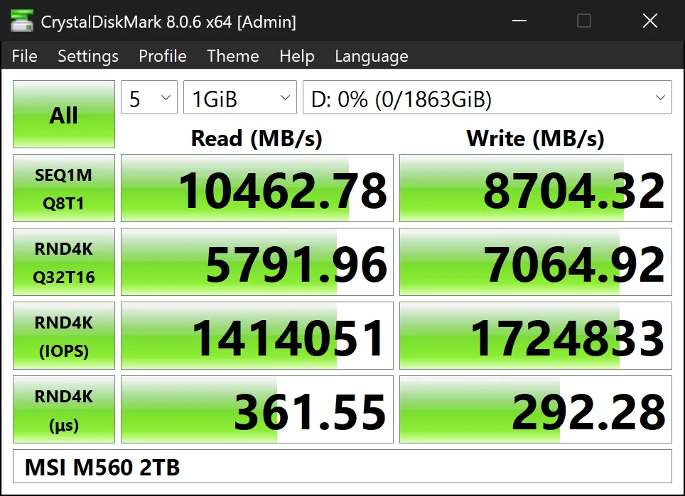 MSI Spatium M560: A Cost-Effective PCIe 5.0 SSD With a Simplified Design