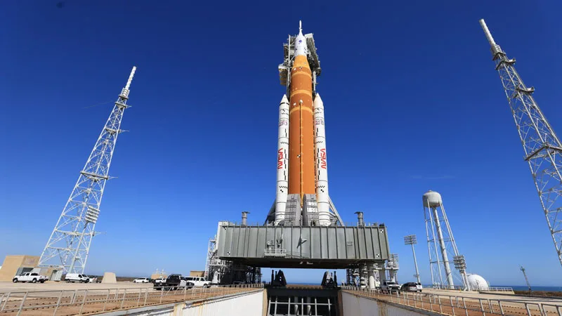 NASA Completes Wet Dress Rehearsal for SLS Moon Rocket, Sets Stage for March Launch
