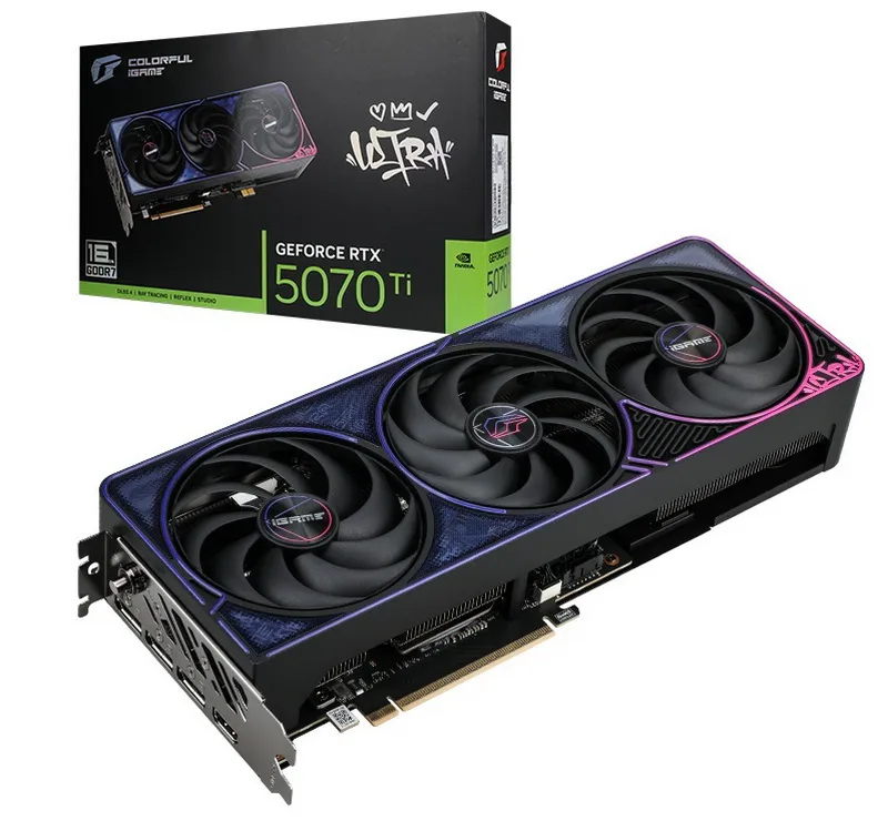 Colorful Launches iGame GeForce RTX 5070 Ti Ultra Z Black OC with Detachable GC-HPWR Power Connector