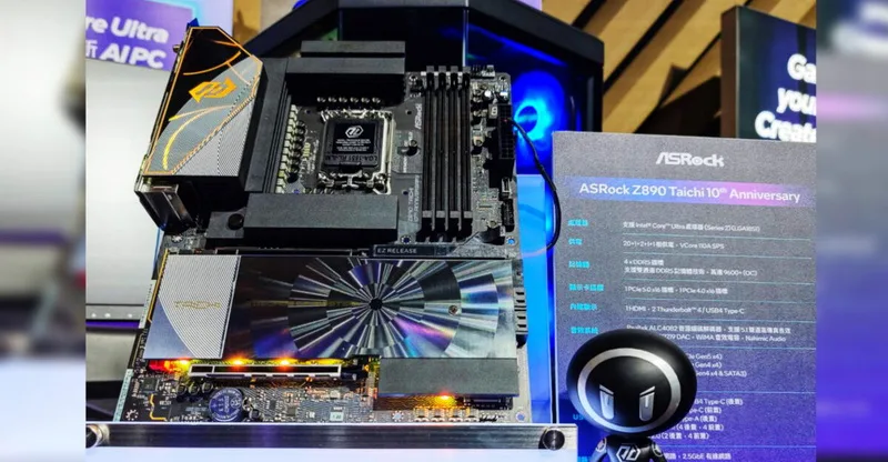 ASRock Unveils Z890 Taichi 10th Anniversary Motherboard with Refreshed Design