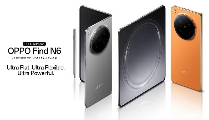 Oppo Unveils Find N6 Foldable with Enhanced Durability and Hasselblad Camera System