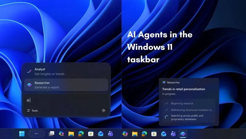 Microsoft Integrates Optional AI Agents into Windows 11 Taskbar
