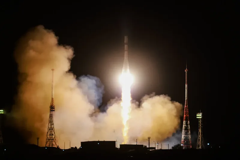 Progress MS-34 Cargo Ship Launches Toward International Space Station