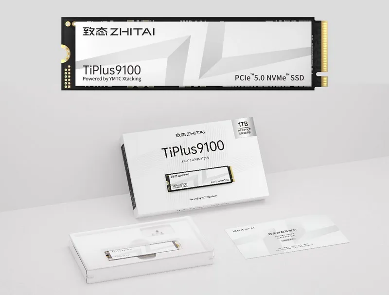 YMTC Launches Zhitai TiPlus 9100 SSD with PCIe 5.0 and Up to 4TB Capacity