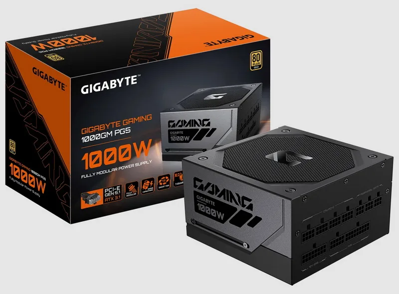 Gigabyte Launches Gaming Power Supplies with Up to 1000W and T-Guard Connector Protection