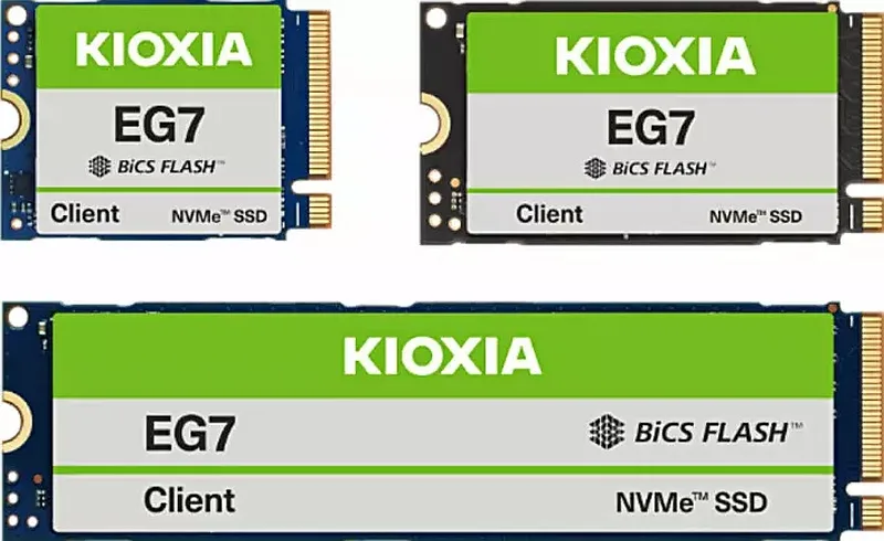 Kioxia Launches EG7 SSD Featuring 218-Layer 3D QLC NAND Technology