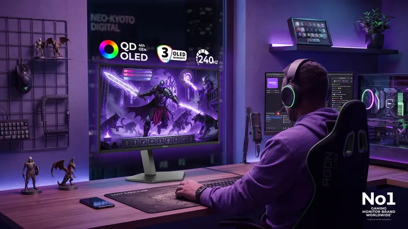 AOC Unveils 31.5-Inch Agon Pro AG326UZD2 Gaming Monitor with QD-OLED, 4K, and 240Hz