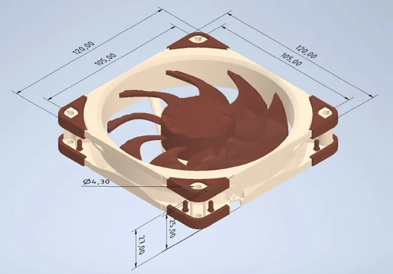 Noctua Releases Official 3D Models of Fans, Restricts 3D Printing Use