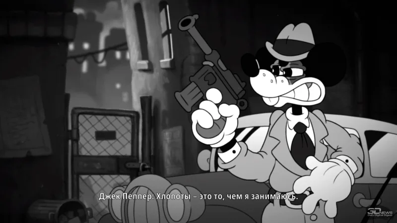 Mouse: P.I. For Hire Delivers Retro Noir Style in a Black-and-White Cartoon Shooter