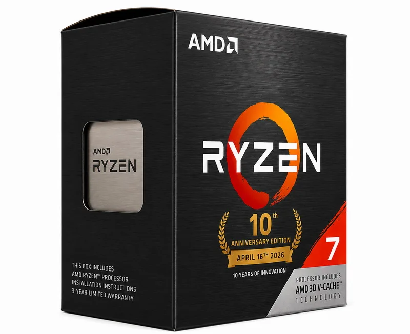 AMD Revives AM4 Platform with Ryzen 7 5800X3D 10th Anniversary Edition in India