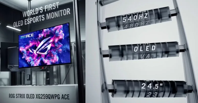Asus Unveils World’s First OLED Esports Monitor With 540Hz Refresh Rate