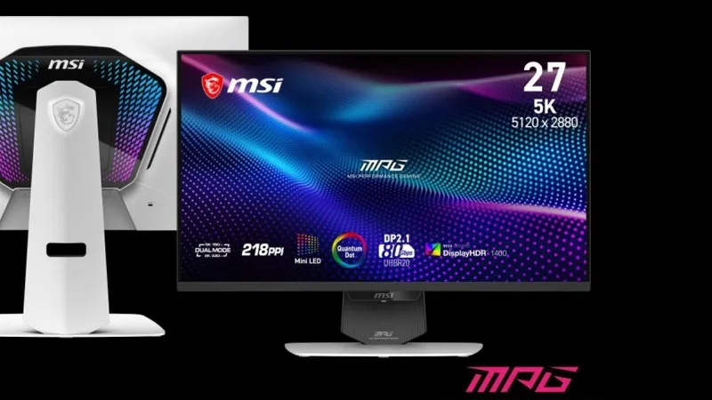 MSI Unveils 27-Inch 5K Mini LED Gaming Monitor with 180Hz Refresh Rate