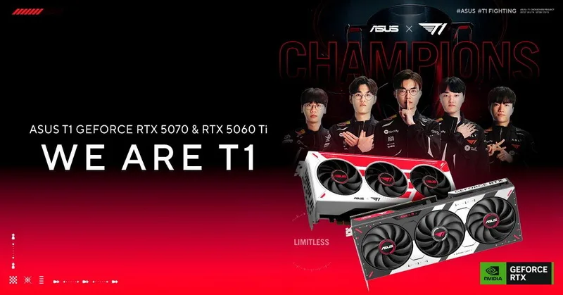 Asus and T1 Release Limited Edition GeForce RTX Graphics Cards for League of Legends Fans