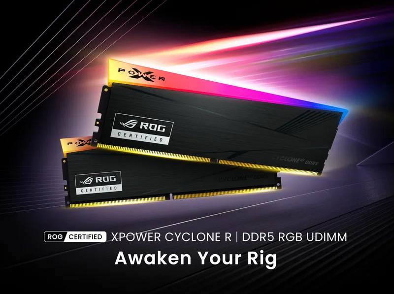 Silicon Power Launches Xpower Cyclone R DDR5-6000 Memory Kits Certified for Asus ROG Motherboards