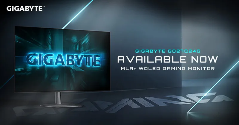 Gigabyte Launches 27-Inch WOLED Gaming Monitor with QHD and 240Hz Refresh Rate