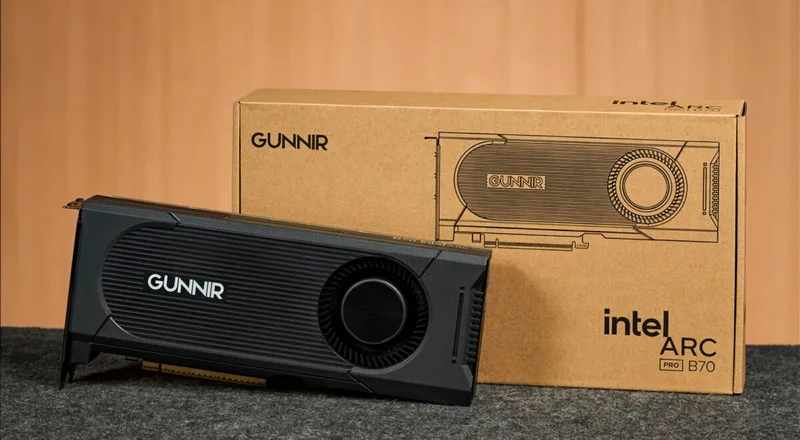 Intel Arc Pro B70 Delivers Superior Performance to Gaming Arc B580, Trails GeForce RTX 5060 Ti 16GB