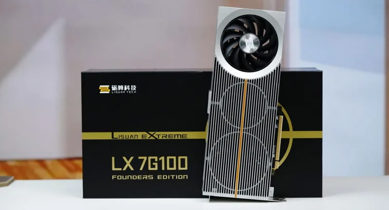 Chinese Company Lisuan Tech Unveils Founders Edition-Style LX 7G100 Gaming Graphics Card