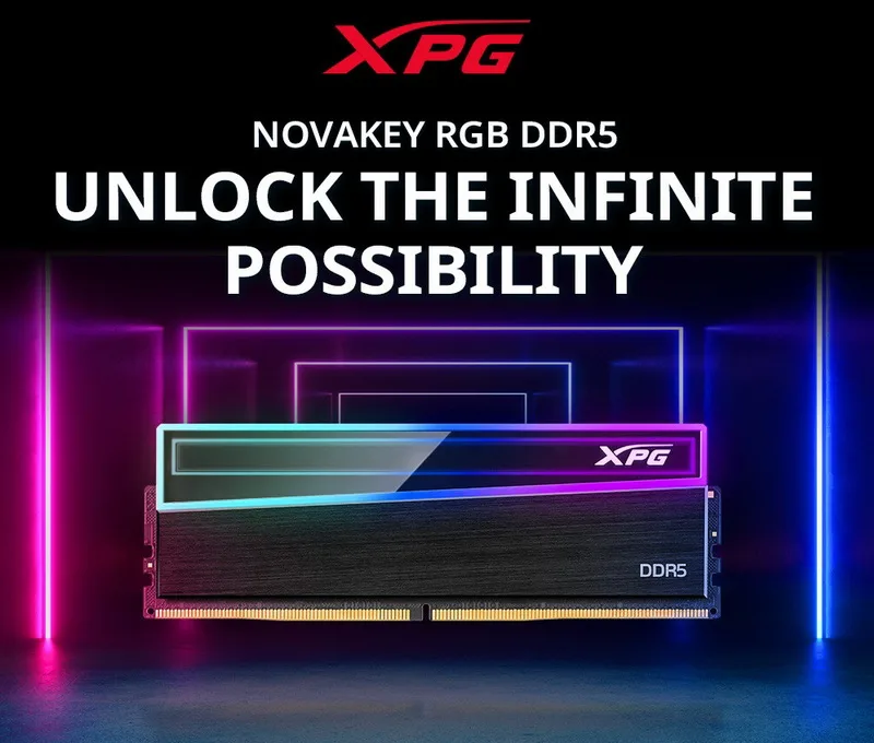 Adata Launches XPG Novakey RGB DDR5 Memory Modules Featuring Infinity Mirror Design