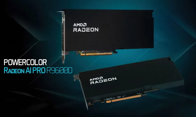 PowerColor Unveils Radeon AI PRO R9600D, a Slim Workstation GPU with Passive Cooling