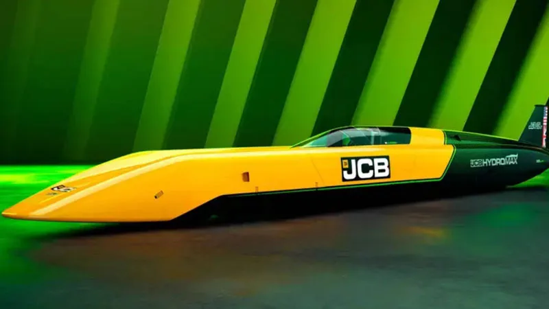 JCB Unveils Hydromax, a 1200-HP Hydrogen-Powered Race Car Aiming for Speed Records