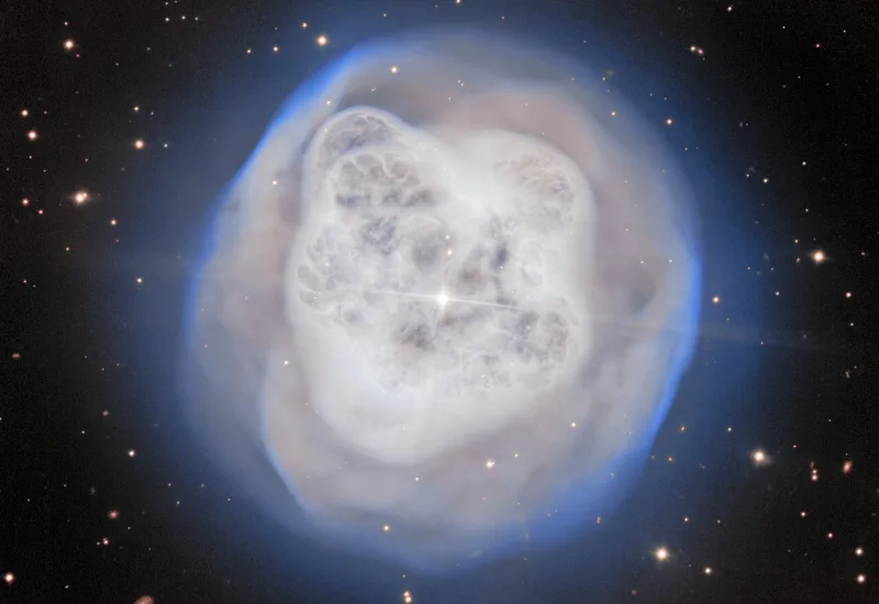 Gemini North Telescope Captures Crystal Ball Nebula Around Dying Star