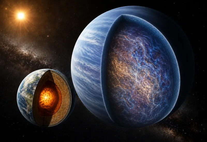 Study Reveals Many Sub-Neptune Planets May Lack Traditional Cores