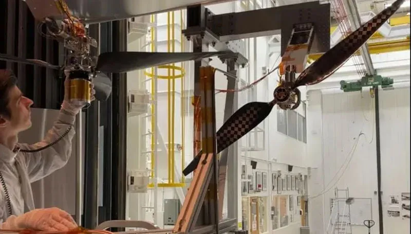 NASA Tests Future Mars Helicopter Blades Beyond Supersonic Speeds