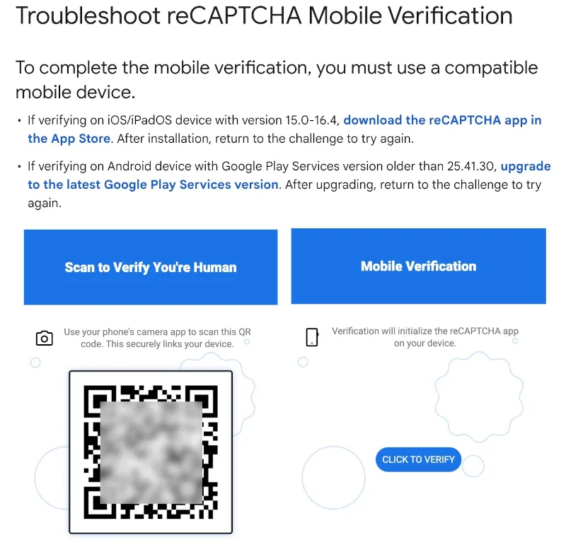 Google Links reCAPTCHA to Play Services, Blocking Verification on Android Without Google Services