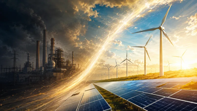 Solar and Wind Power Surpass Gas for the First Time in Global Electricity Production