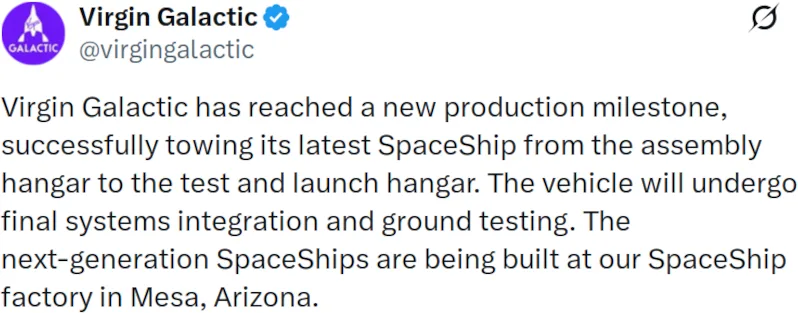 Virgin Galactic Unveils New Spacecraft as Suborbital Tourism Looks Ahead to Late 2026