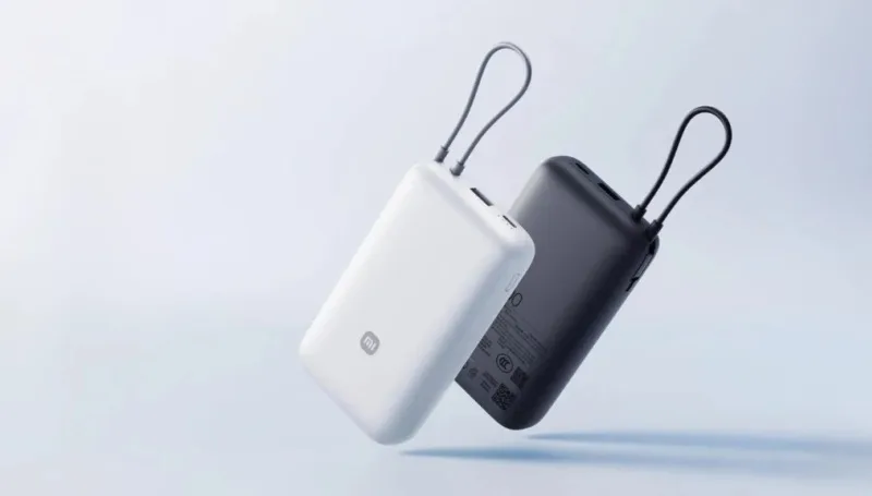 Xiaomi Launches Affordable 20,000mAh Power Bank with Built-In USB-C Cable