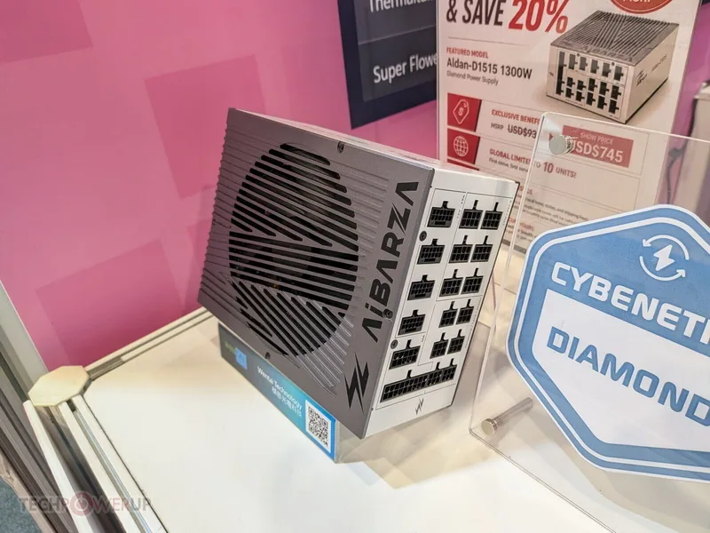 Wentai Launches AiBARZA Aldan-D1515, First Power Supply with Cybenetics Diamond Certification