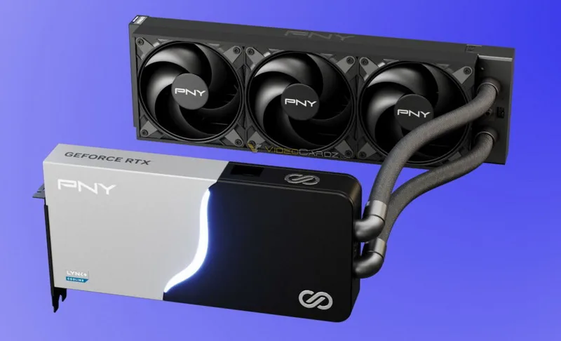 PNY Unveils GeForce RTX 5090 Graphics Card Featuring Modular Liquid Cooling